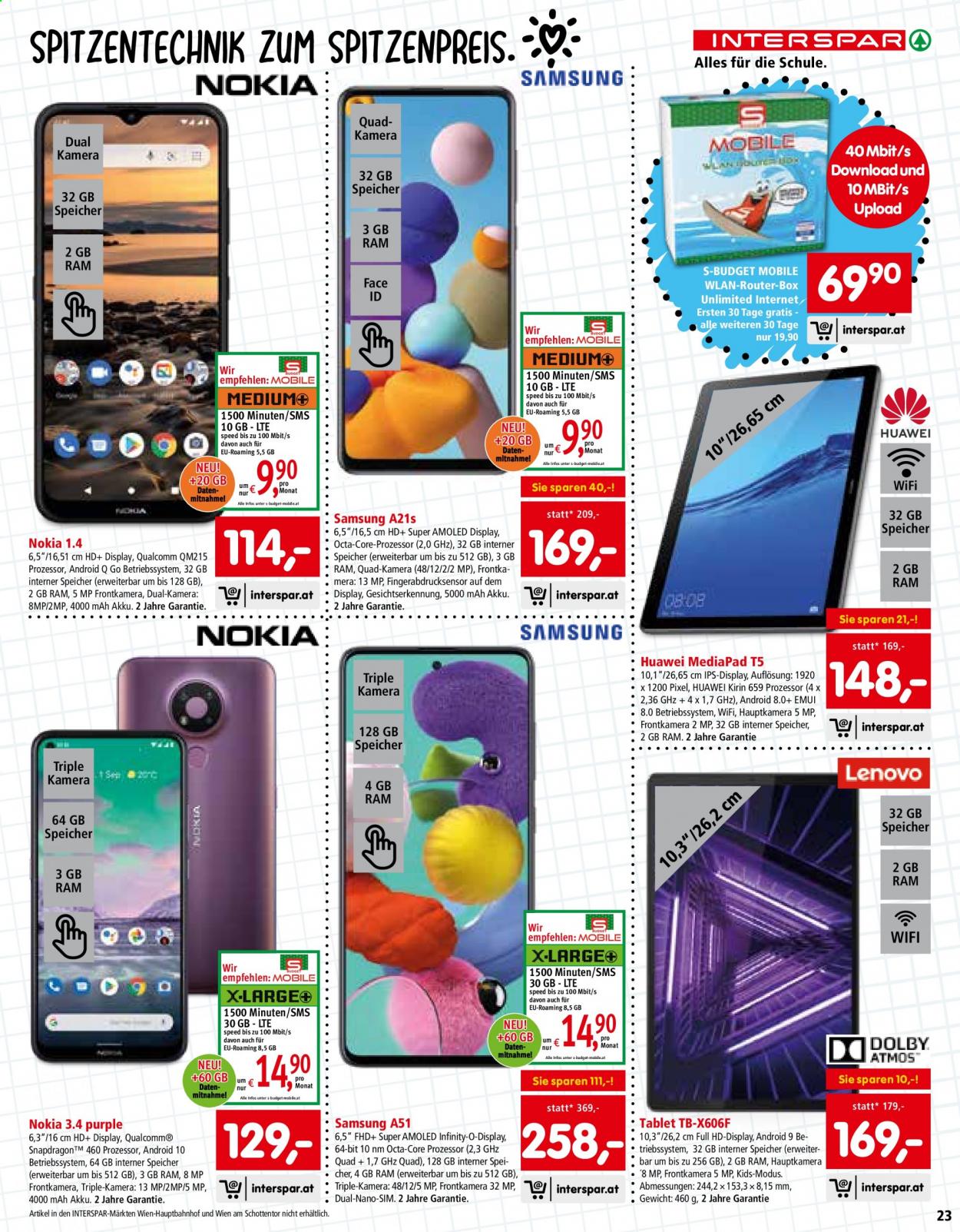 Angebote INTERSPAR - 1.7.2021 - 22.9.2021. Seite 23