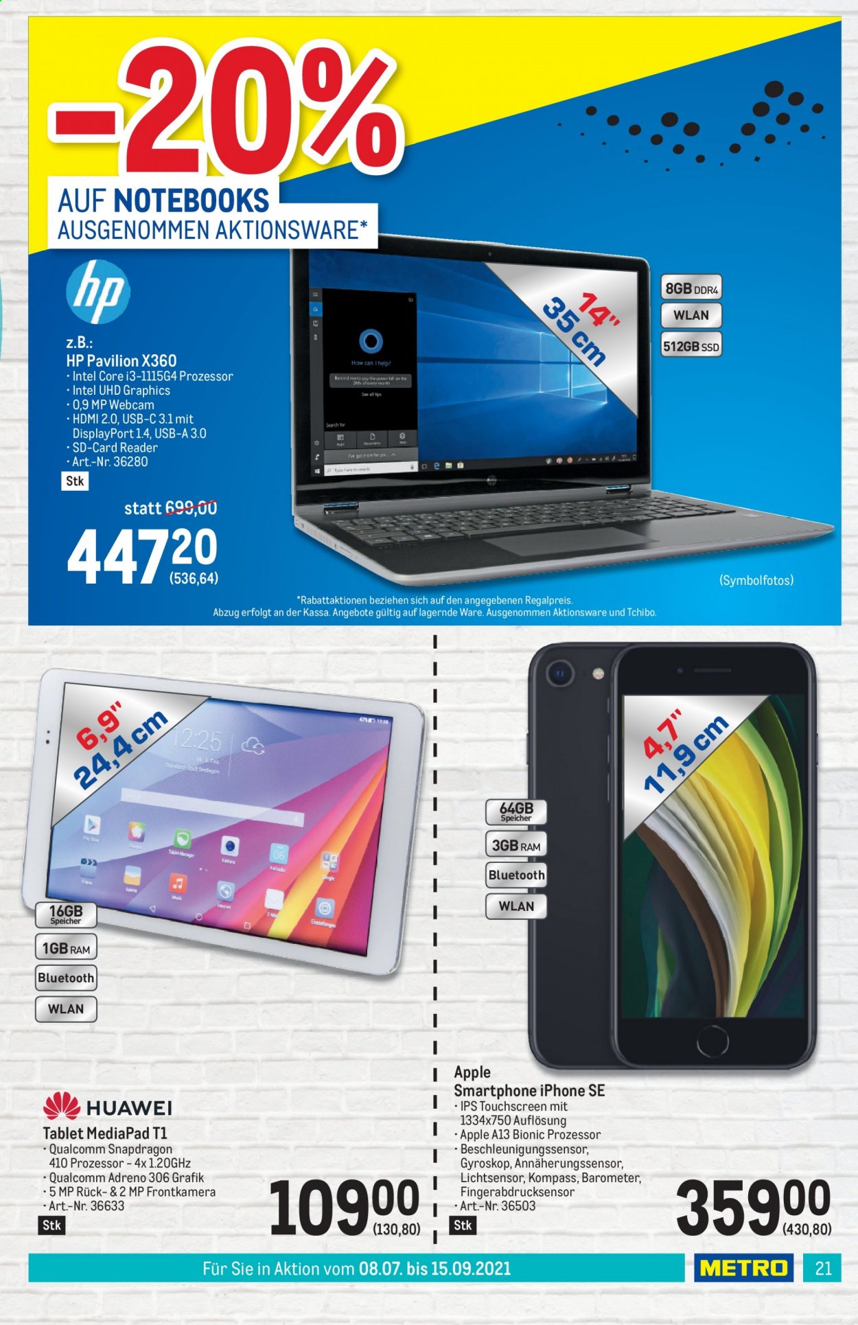 Angebote Metro - 8.7.2021 - 15.9.2021. Seite 21
