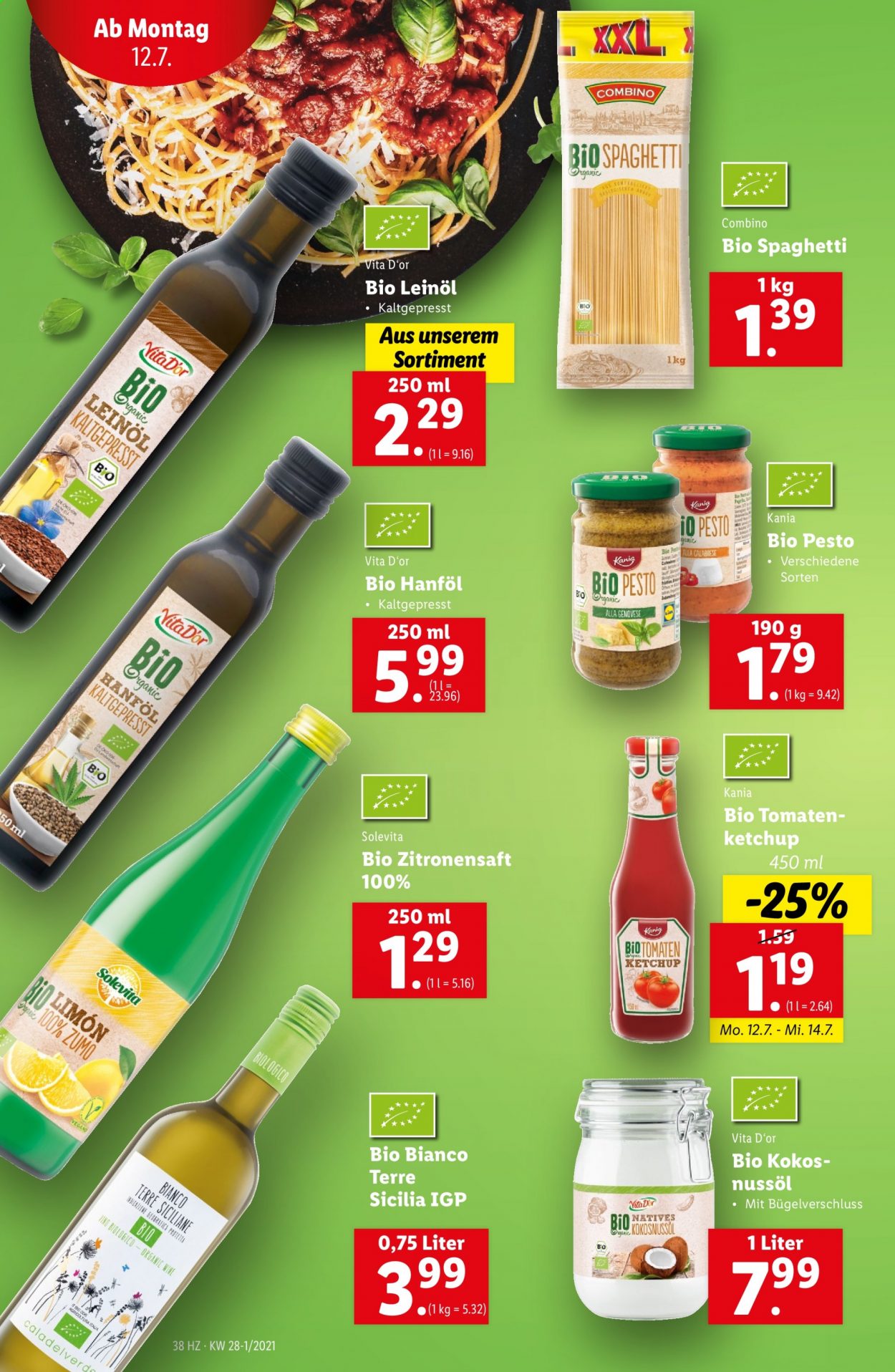 Angebote Lidl - 8.7.2021 - 14.7.2021. Seite 38