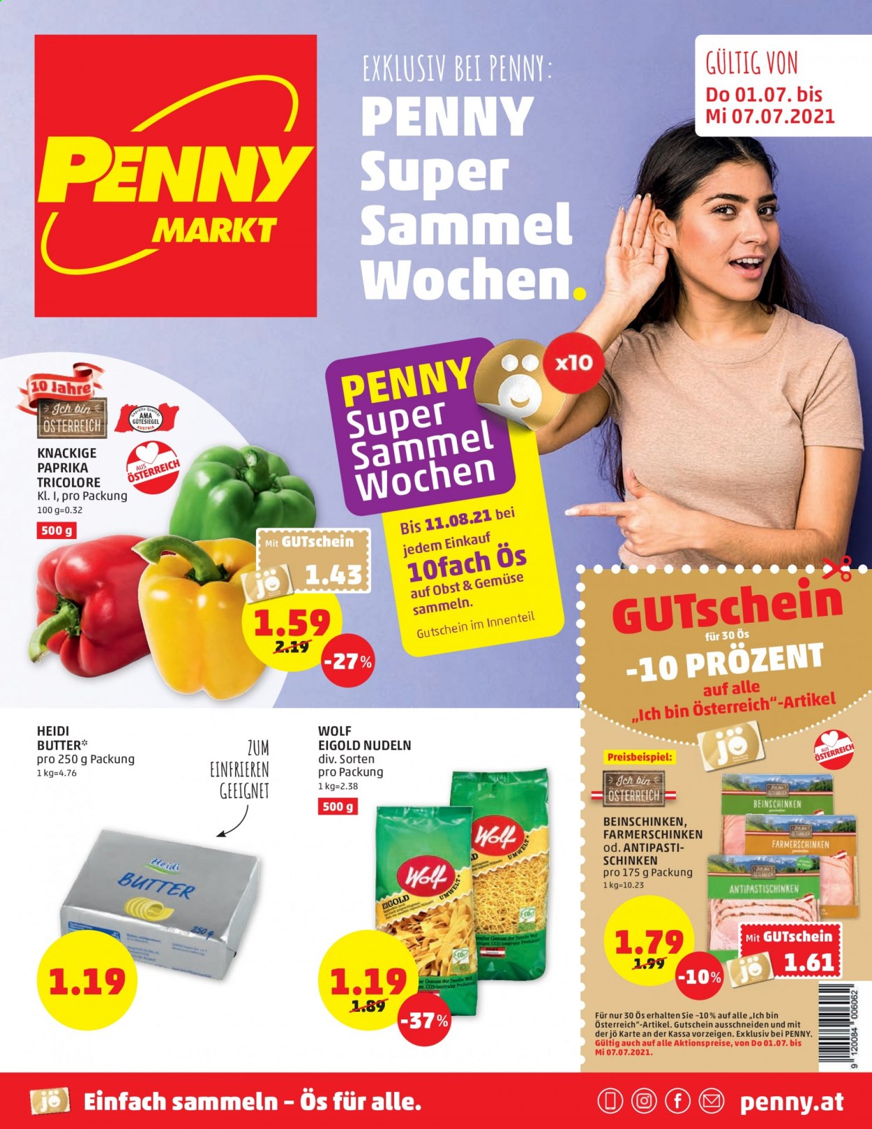 Angebote Penny - 1.7.2021 - 7.7.2021. Seite 1