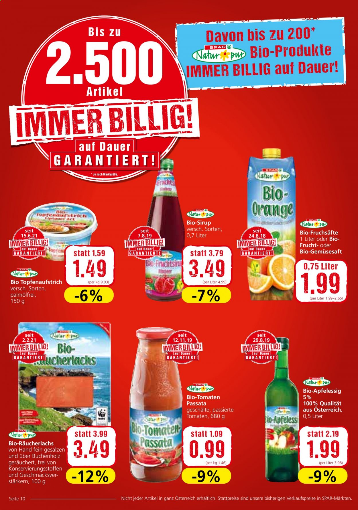 Angebote INTERSPAR - 8.7.2021 - 14.7.2021. Seite 10