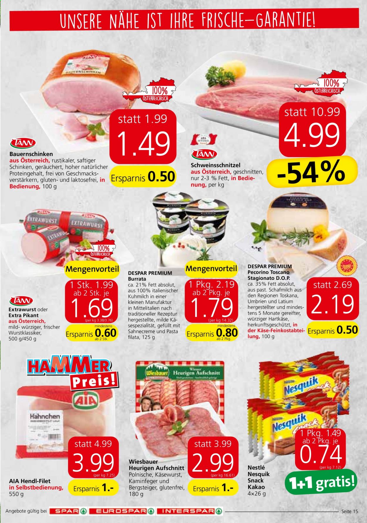 Angebote INTERSPAR - 8.7.2021 - 14.7.2021. Seite 15