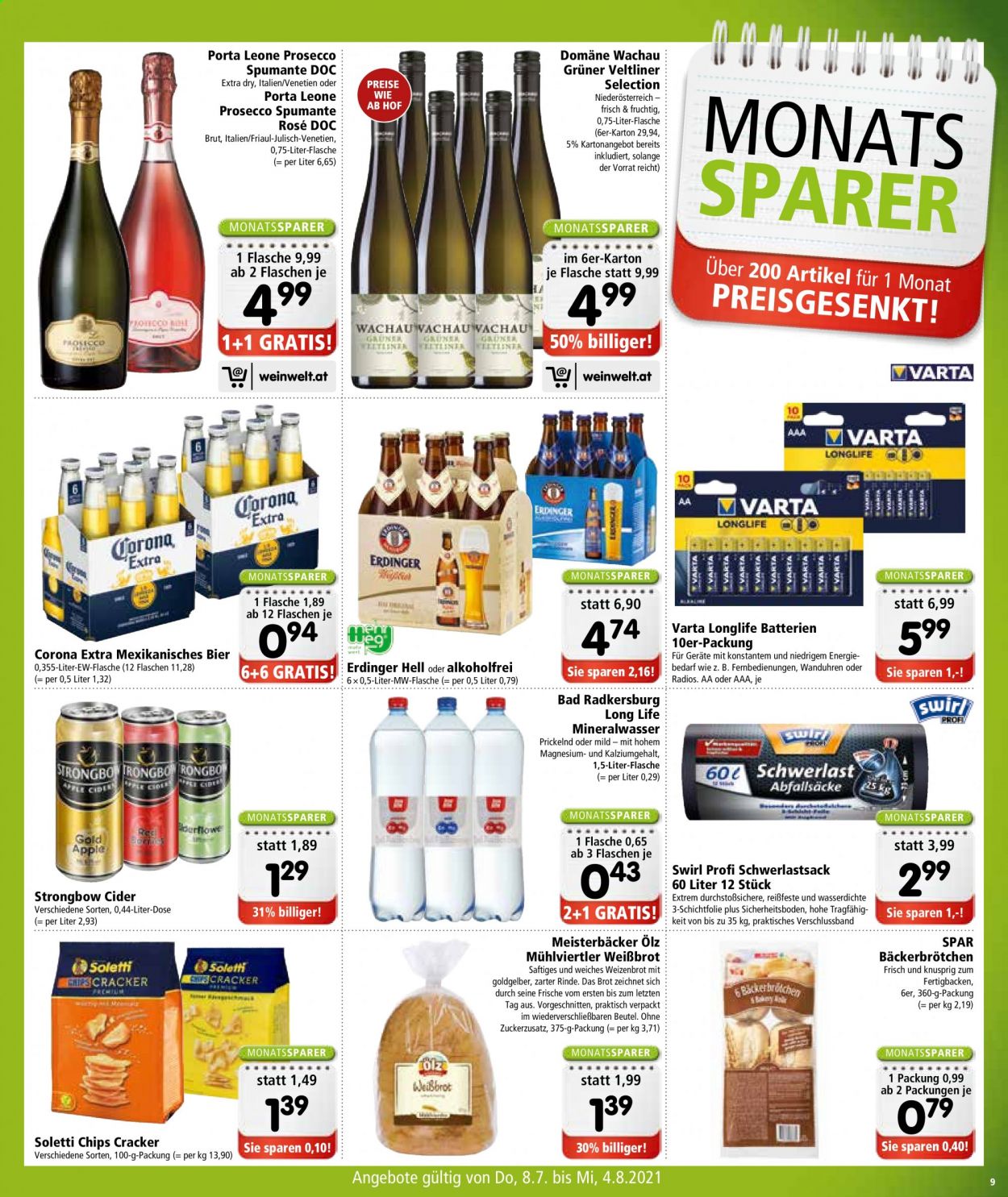 Angebote INTERSPAR - 8.7.2021 - 14.7.2021. Seite 9