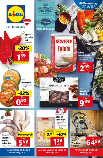 Angebote Lidl - 15.7.2021 - 21.7.2021.