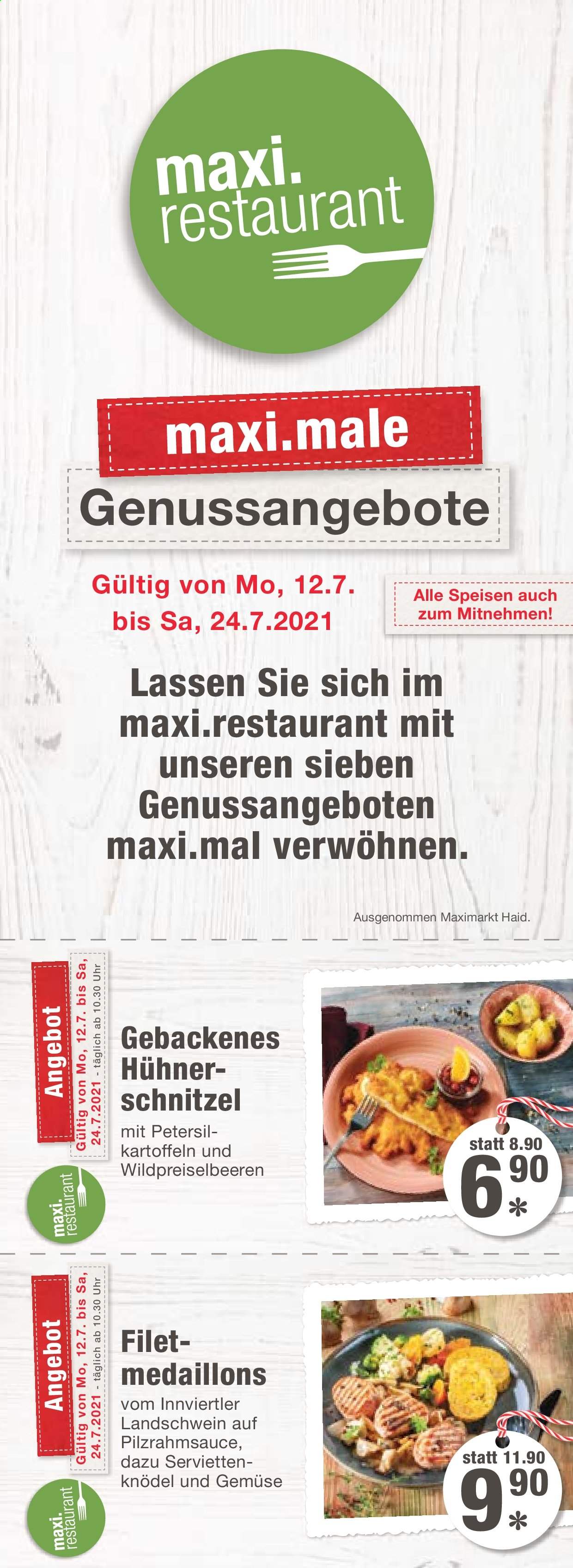 Angebote Maximarkt - 12.7.2021 - 24.7.2021. Seite 1
