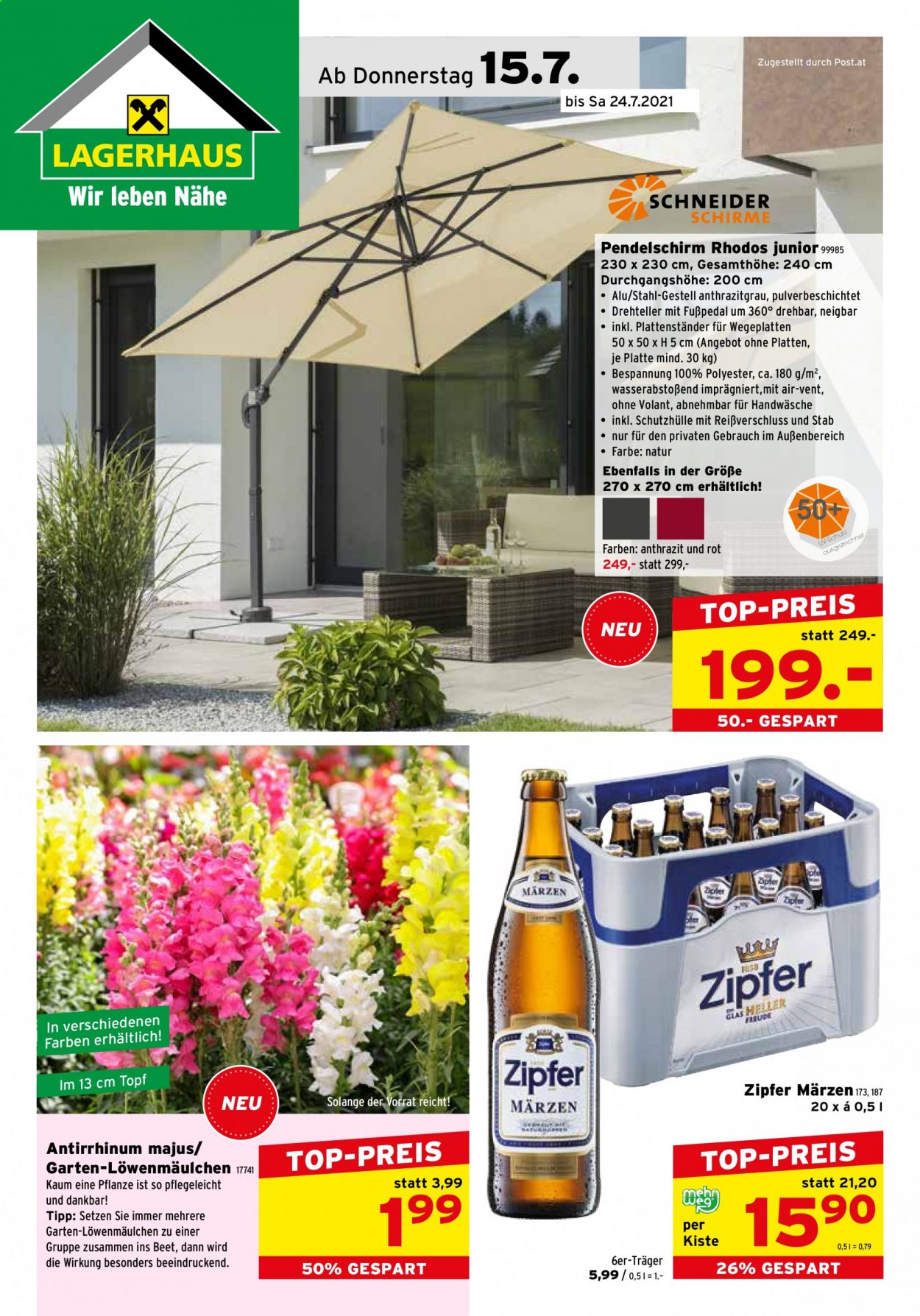 Angebote Salzburger Lagerhaus - 15.7.2021 - 24.7.2021. Seite 1