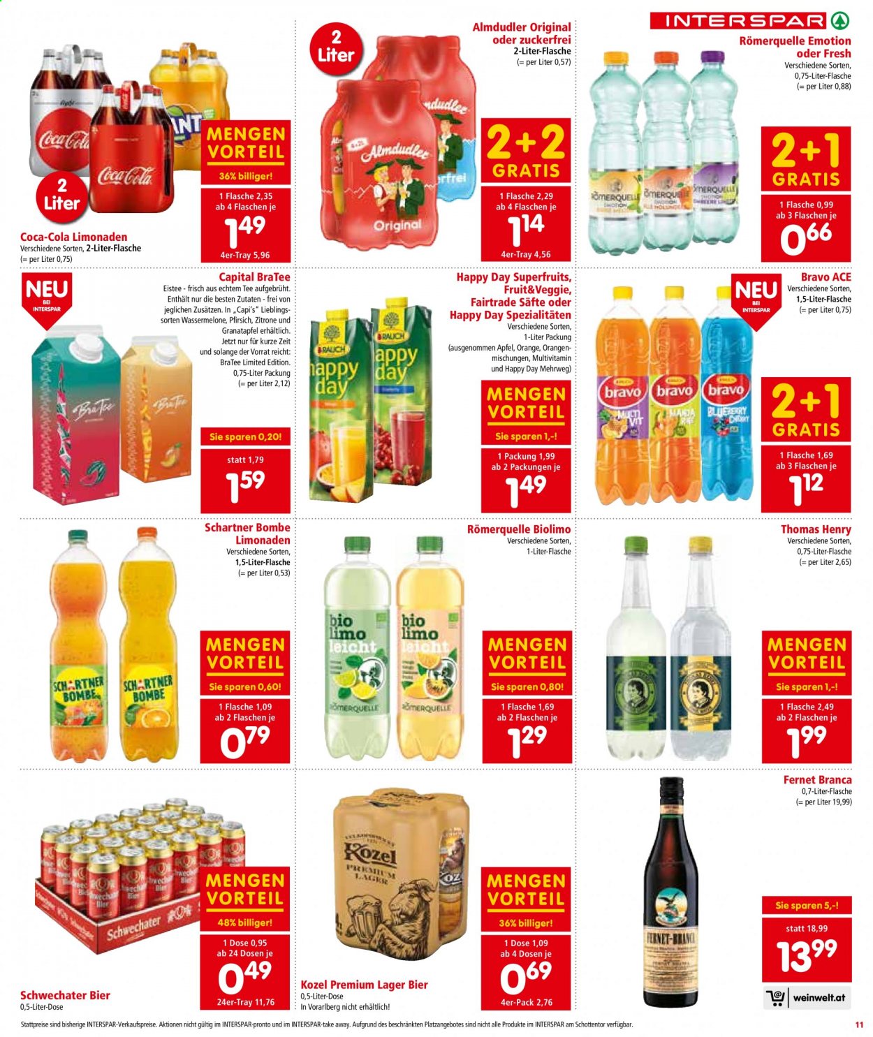 Angebote INTERSPAR - 15.7.2021 - 28.7.2021. Seite 11