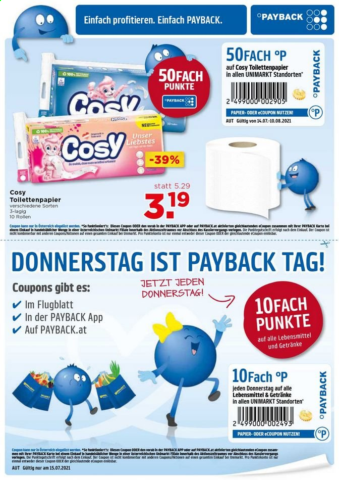 Angebote UNIMARKT - 14.7.2021 - 20.7.2021. Seite 17