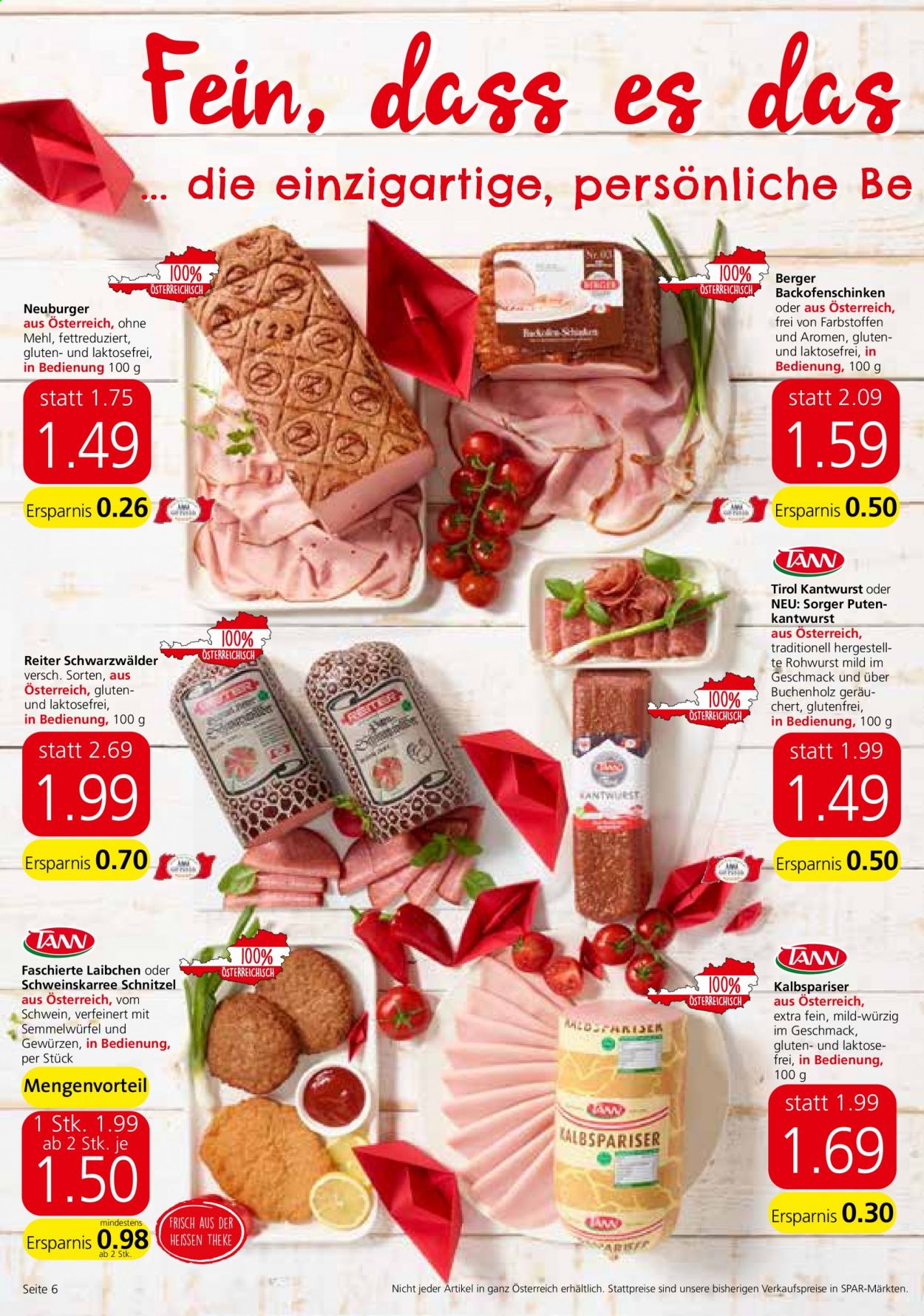 Angebote SPAR - 15.7.2021 - 28.7.2021. Seite 6