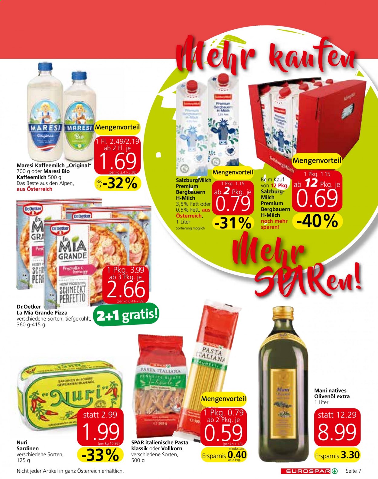 Angebote EUROSPAR - 15.7.2021 - 28.7.2021. Seite 7