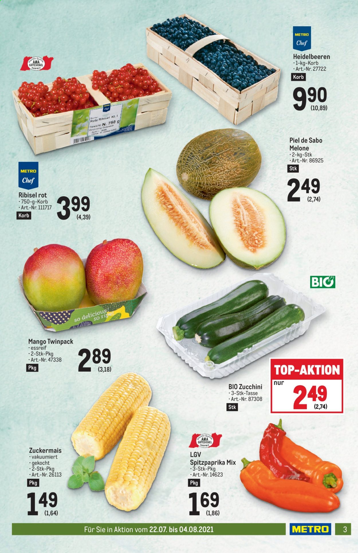 Angebote Metro - 22.7.2021 - 4.8.2021. Seite 3