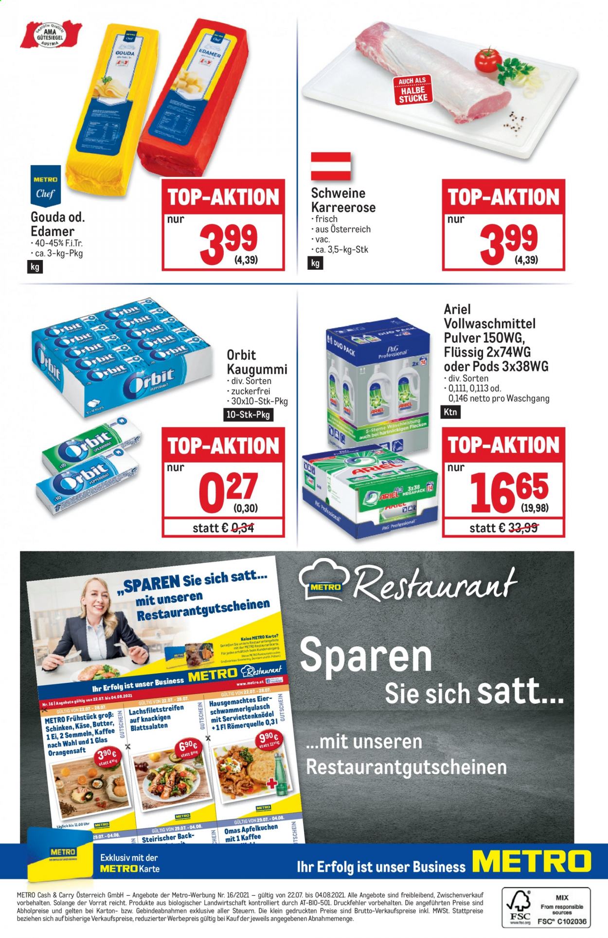 Angebote Metro - 22.7.2021 - 4.8.2021. Seite 28