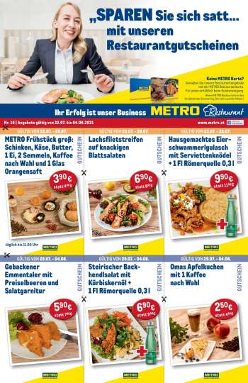 Angebote Metro - 22.7.2021 - 4.8.2021.
