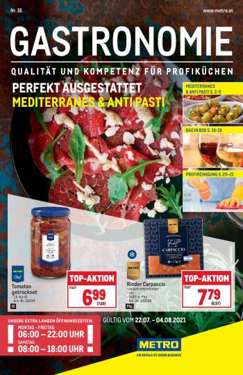 Angebote Metro - 22.7.2021 - 4.8.2021.