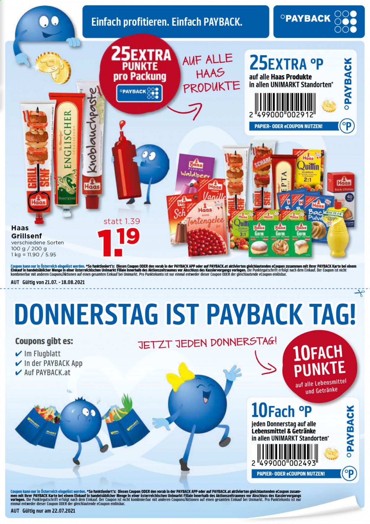 Angebote UNIMARKT - 21.7.2021 - 27.7.2021. Seite 7