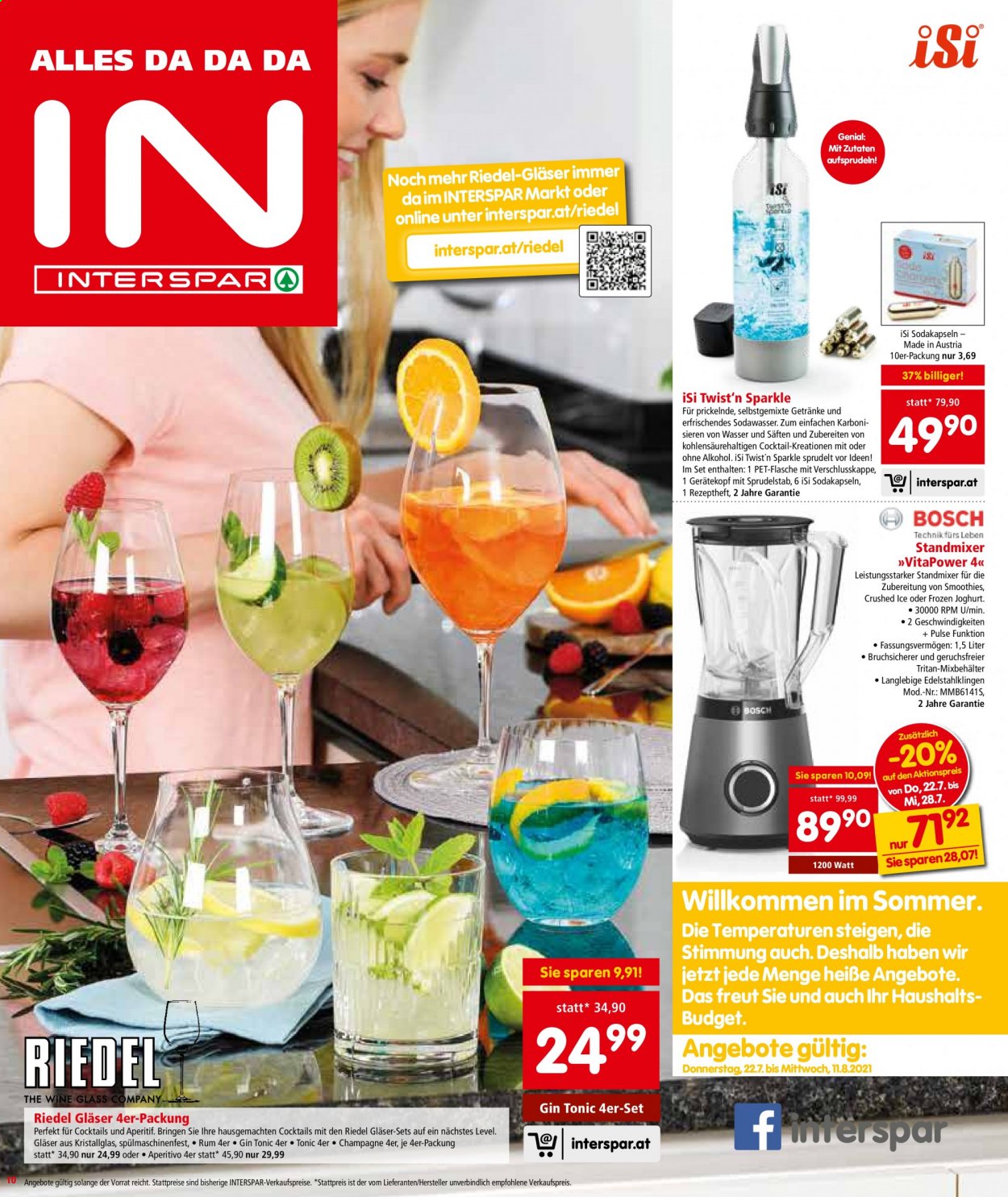 Angebote INTERSPAR - 21.7.2021 - 21.7.2021. Seite 10