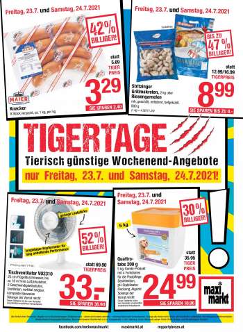 Angebote Maximarkt - 23.7.2021 - 24.7.2021.