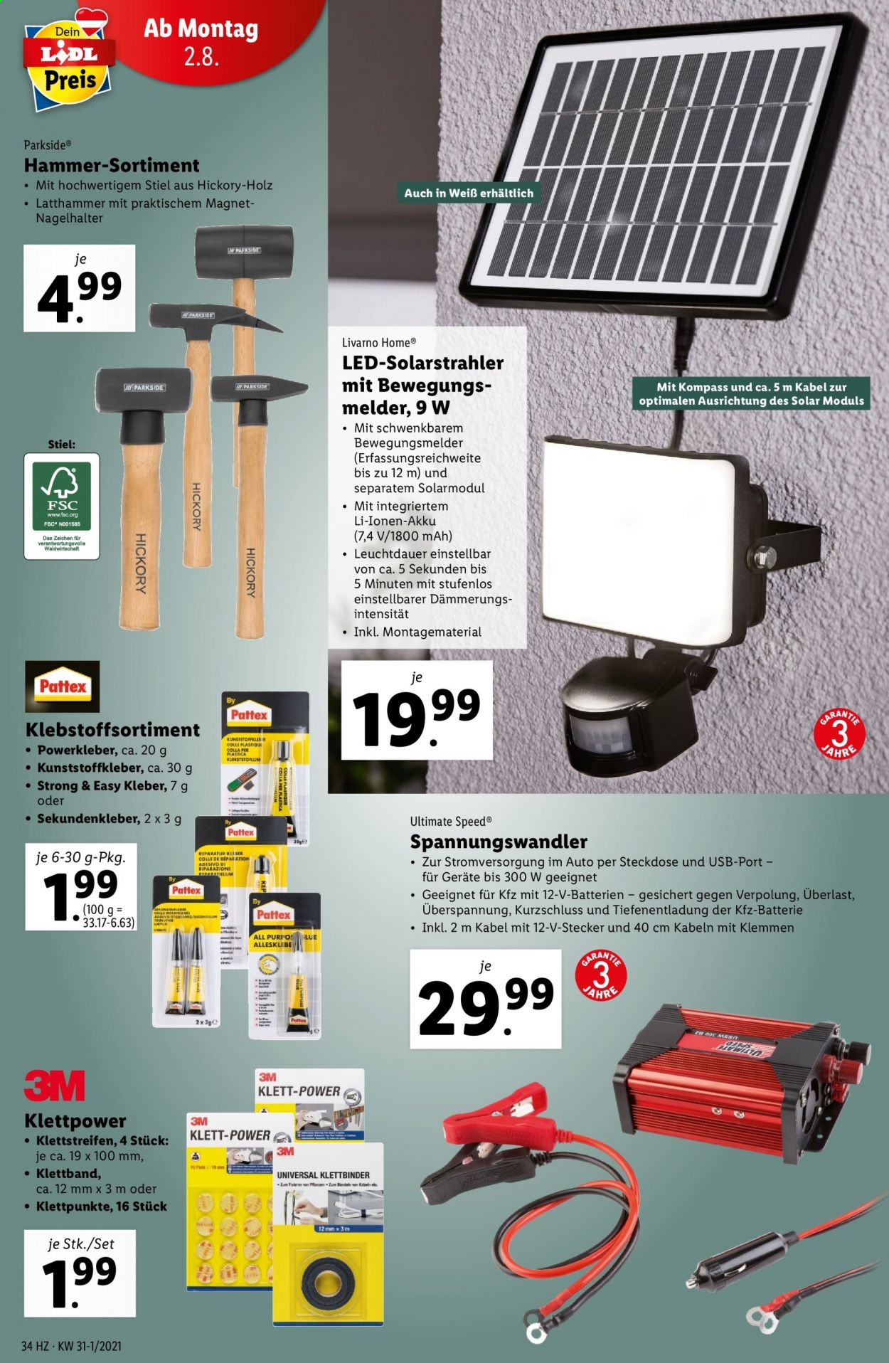 Angebote Lidl - 29.7.2021 - 4.8.2021. Seite 34