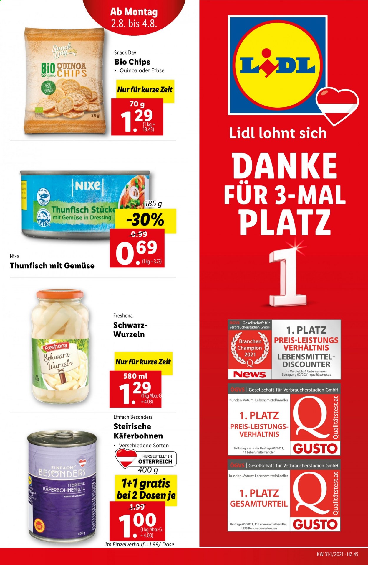 Angebote Lidl - 29.7.2021 - 4.8.2021. Seite 45