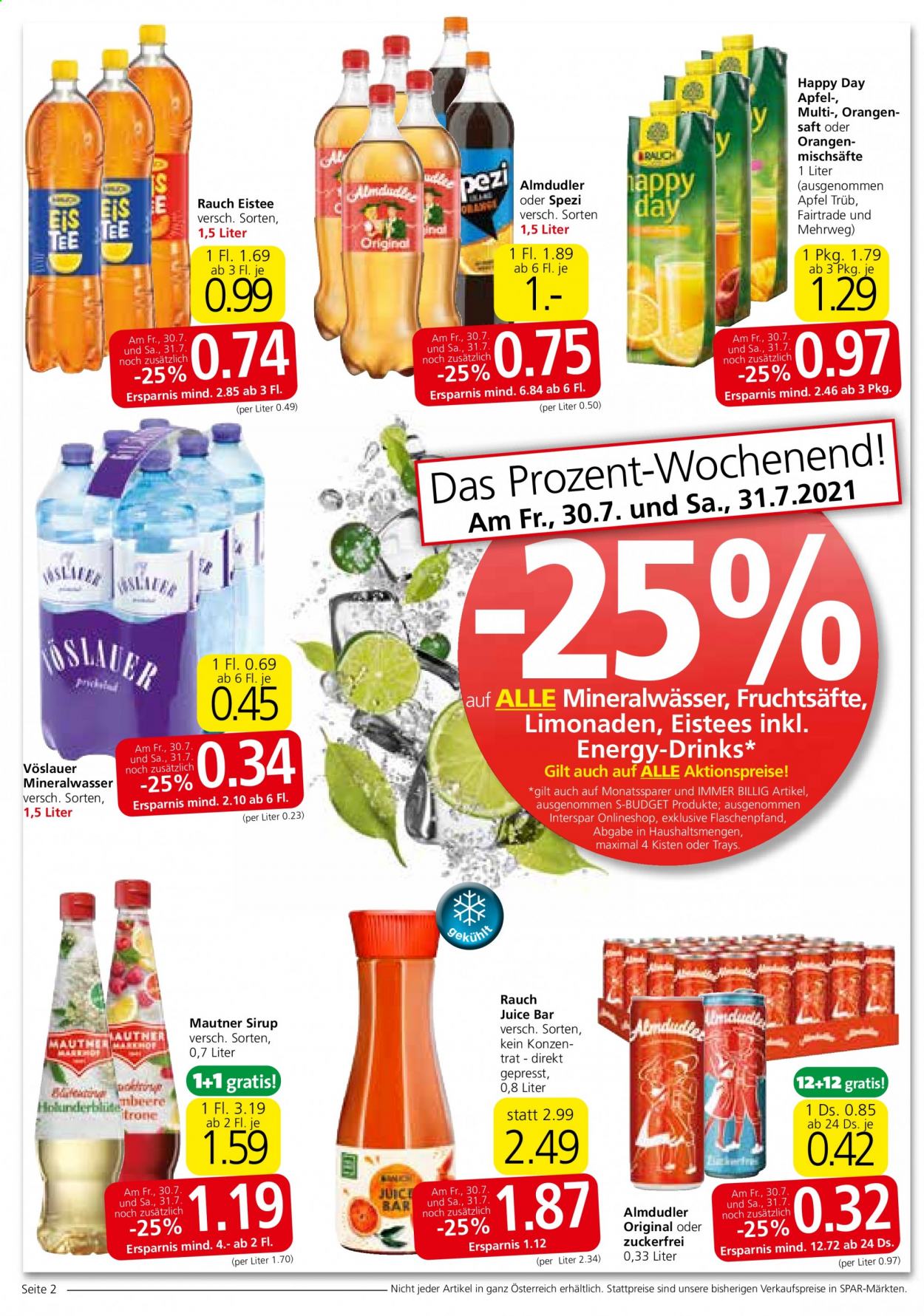 Angebote INTERSPAR - 29.7.2021 - 11.8.2021. Seite 2