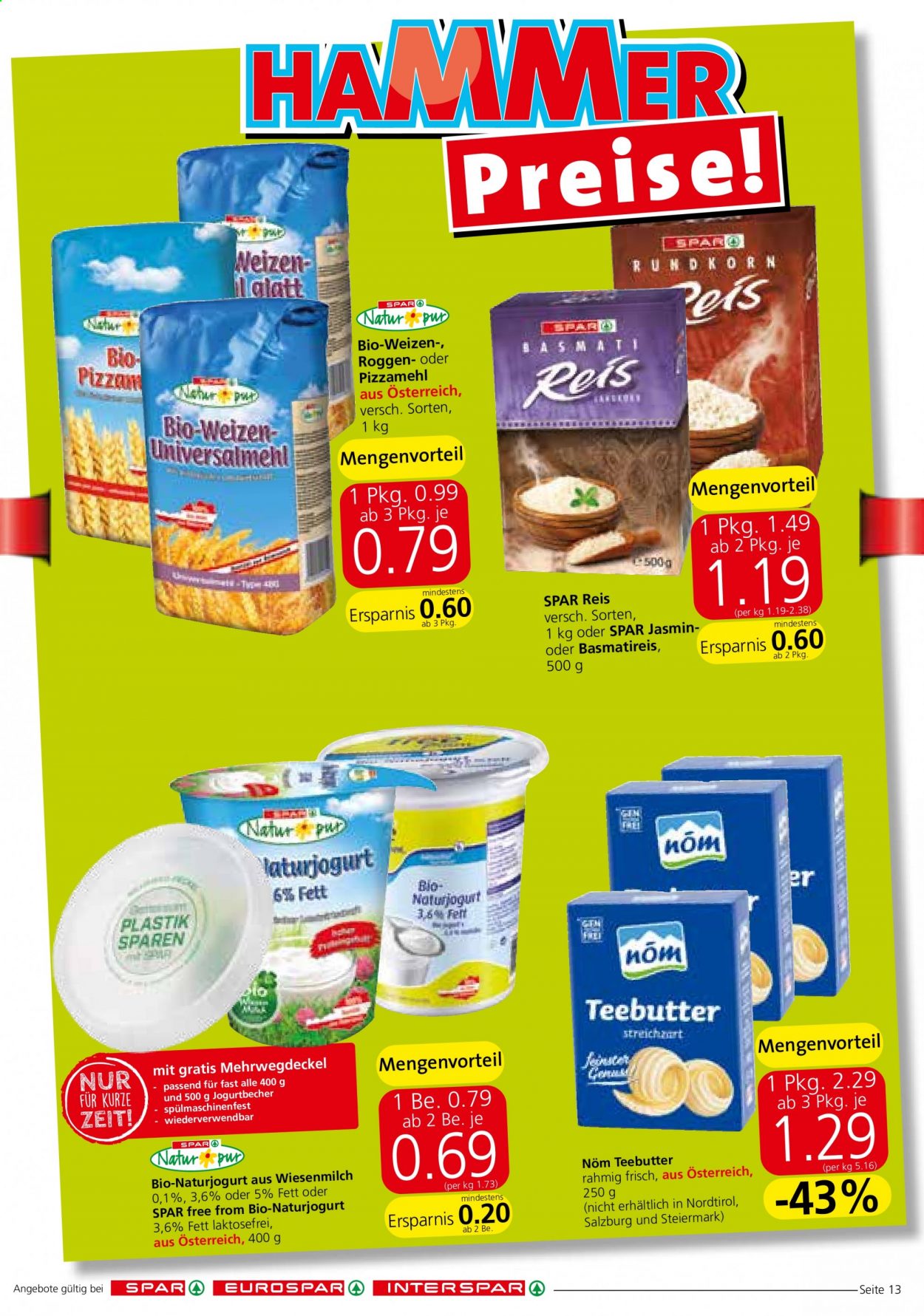 Angebote INTERSPAR - 29.7.2021 - 11.8.2021. Seite 13