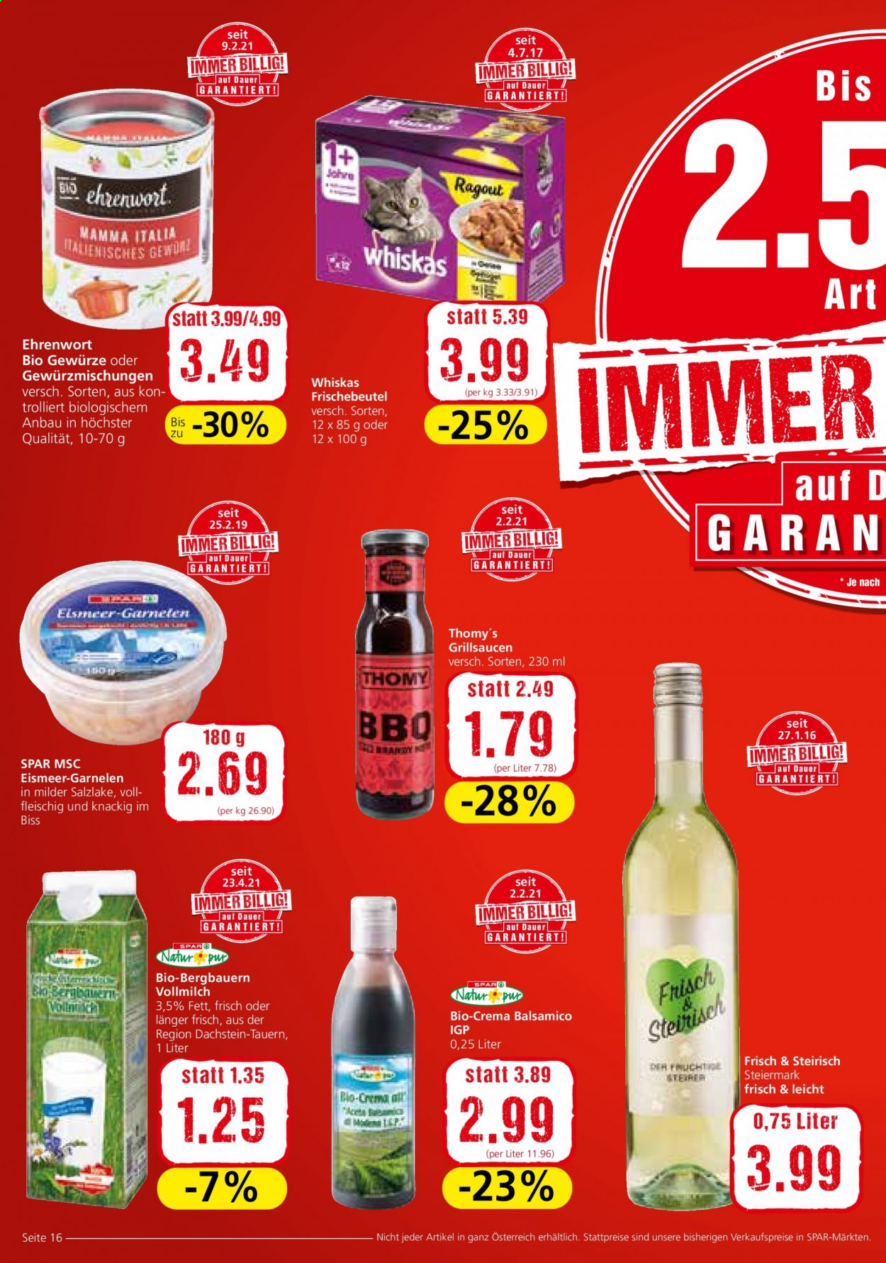 Angebote INTERSPAR - 29.7.2021 - 11.8.2021. Seite 16