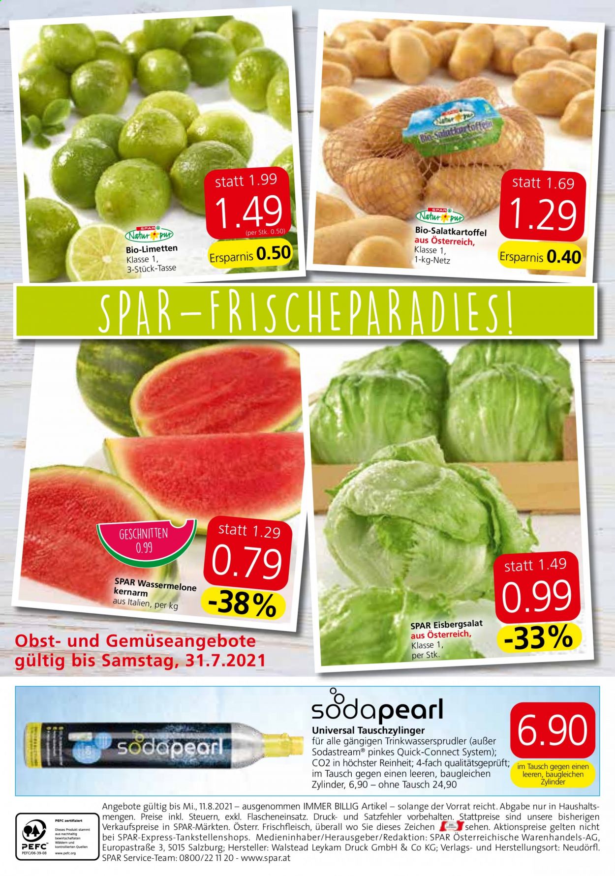 Angebote INTERSPAR - 29.7.2021 - 11.8.2021. Seite 20