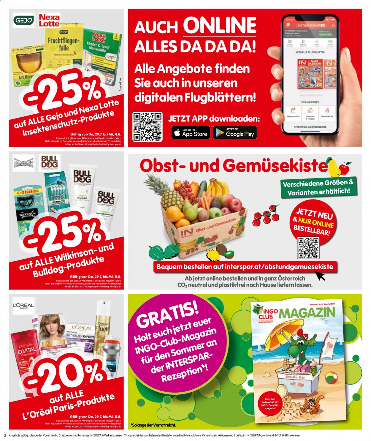 Angebote INTERSPAR - 29.7.2021 - 11.8.2021. Seite 2