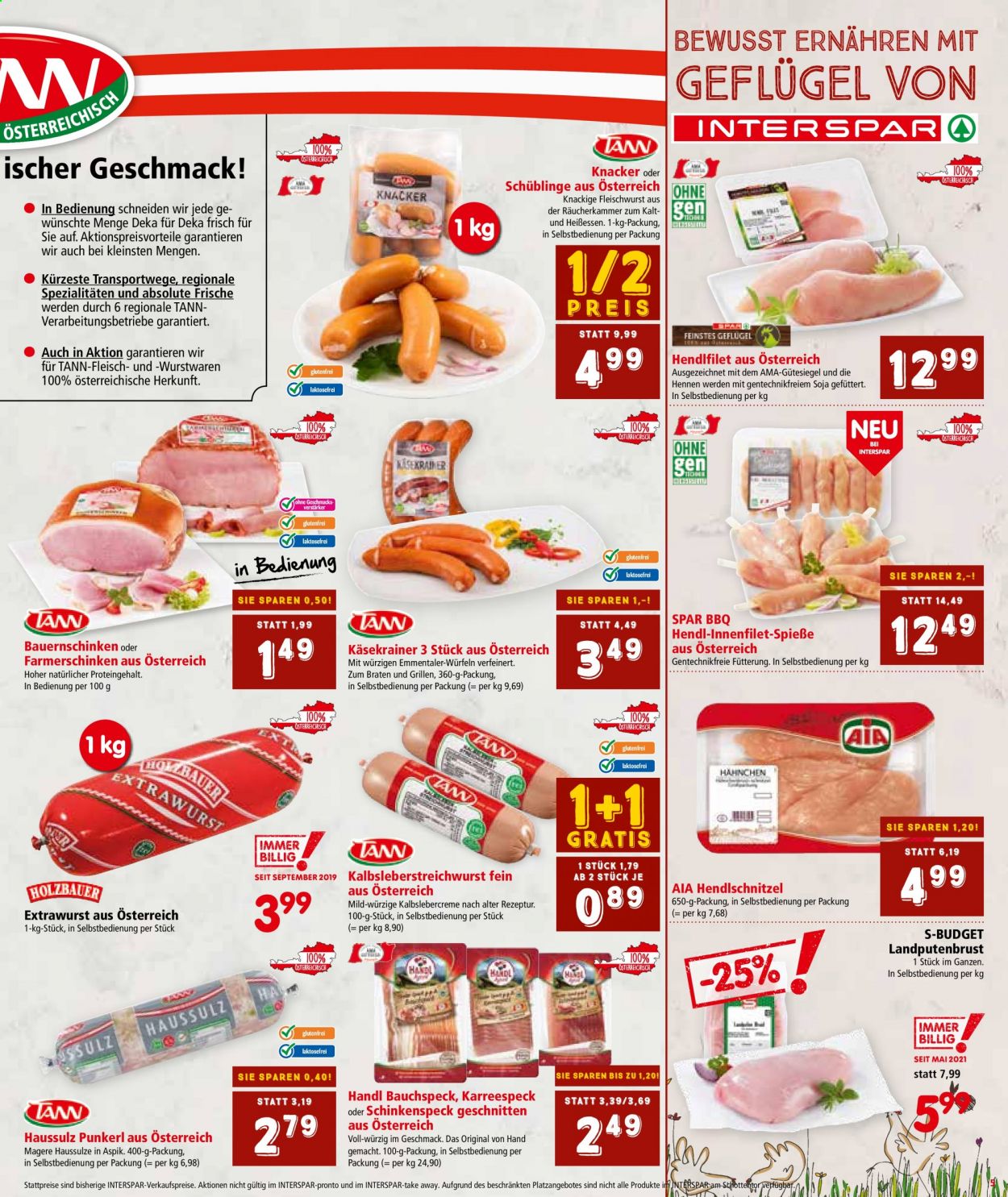 Angebote INTERSPAR - 29.7.2021 - 11.8.2021. Seite 5