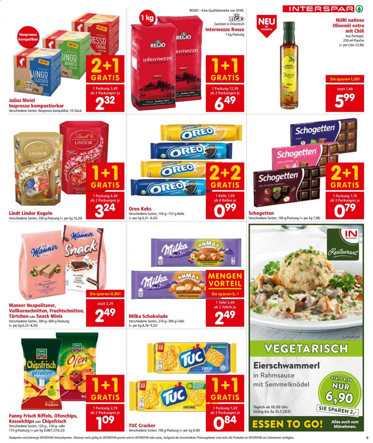 Angebote INTERSPAR - 29.7.2021 - 11.8.2021. Seite 9