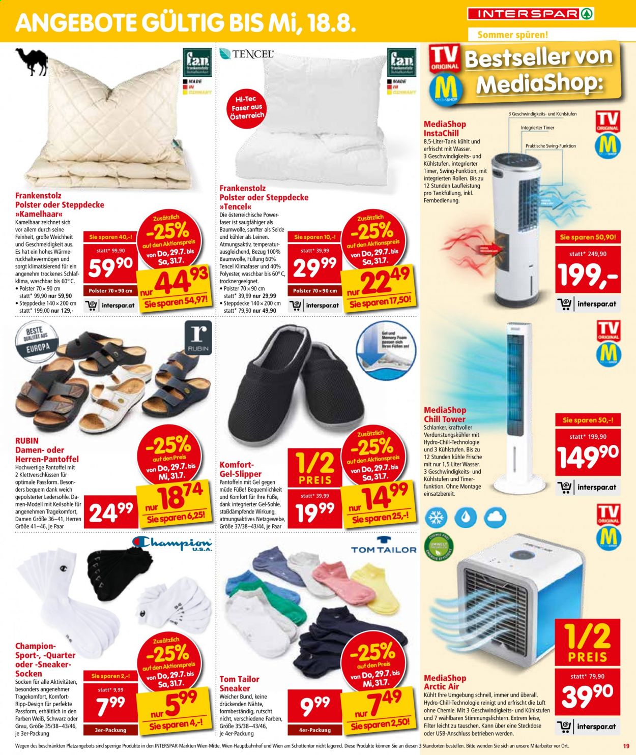Angebote INTERSPAR - 29.7.2021 - 11.8.2021. Seite 19