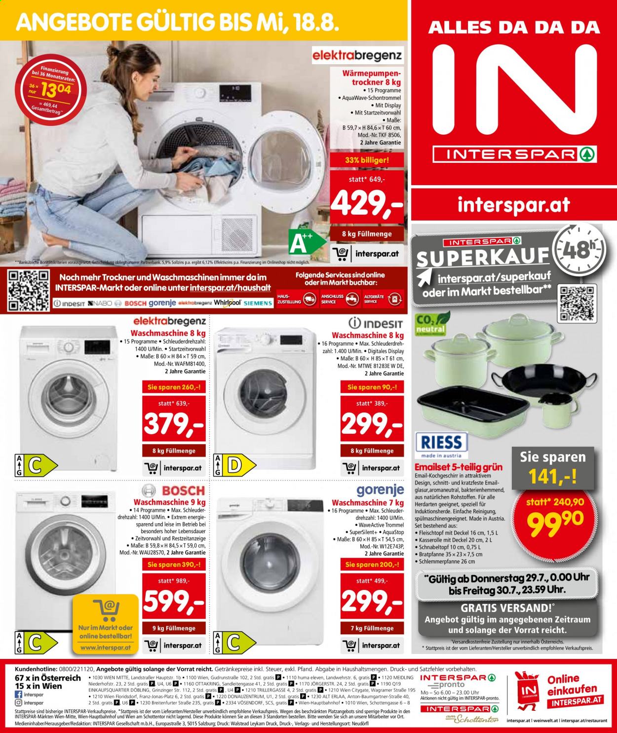 Angebote INTERSPAR - 29.7.2021 - 11.8.2021. Seite 20