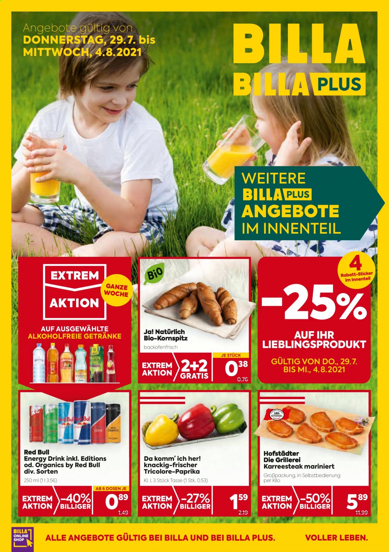 Angebote Billa - 29.7.2021 - 4.8.2021. Seite 1