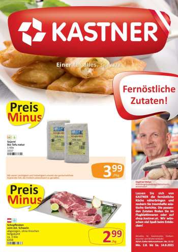 Angebote KASTNER - 2.8.2021 - 14.8.2021.
