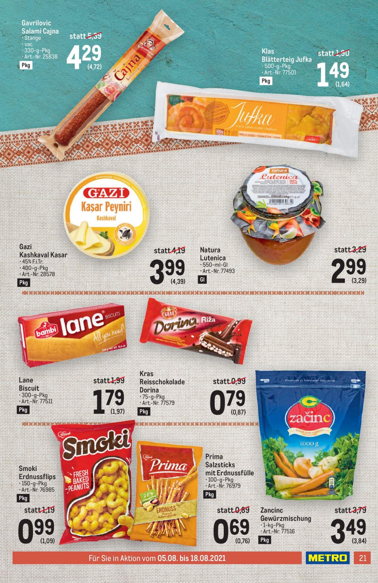 Angebote Metro - 5.8.2021 - 18.8.2021. Seite 21
