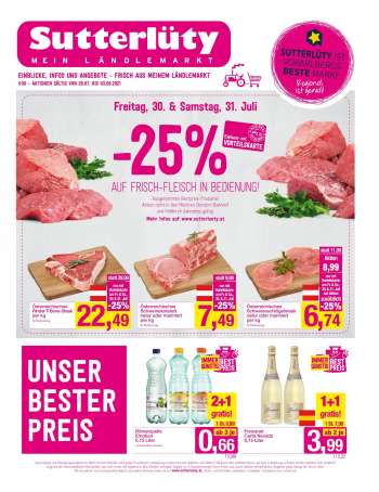 Angebote Sutterlüty - 29.7.2021 - 4.8.2021.