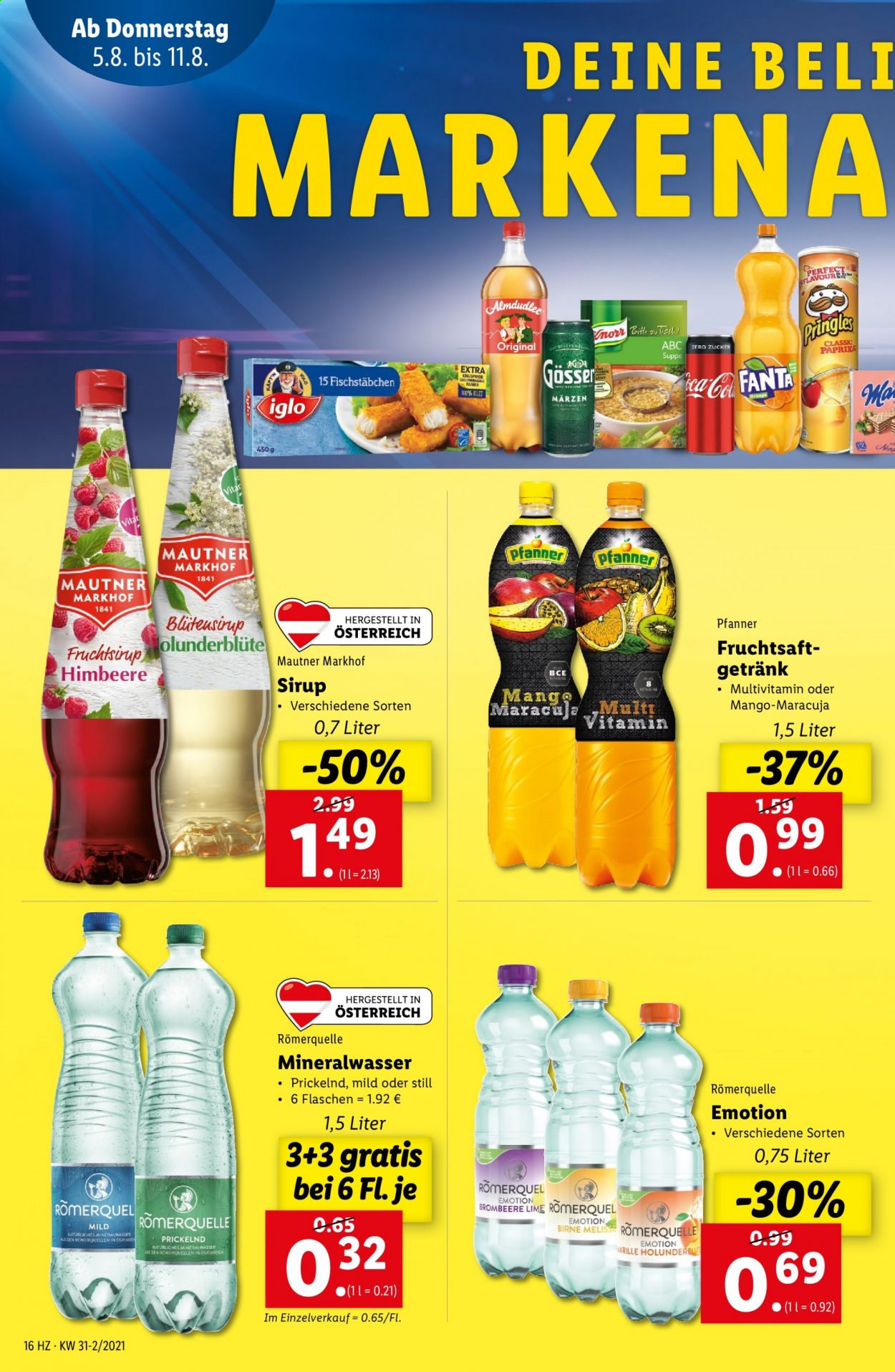 Angebote Lidl - 5.8.2021 - 11.8.2021. Seite 16