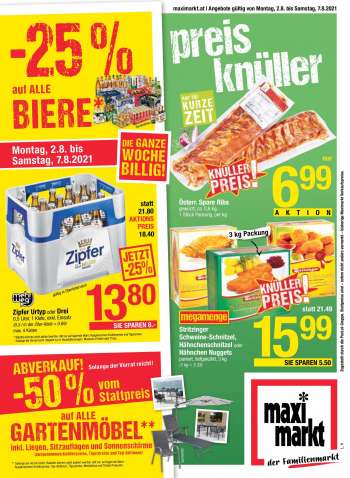 Angebote Maximarkt - 2.8.2021 - 7.8.2021.