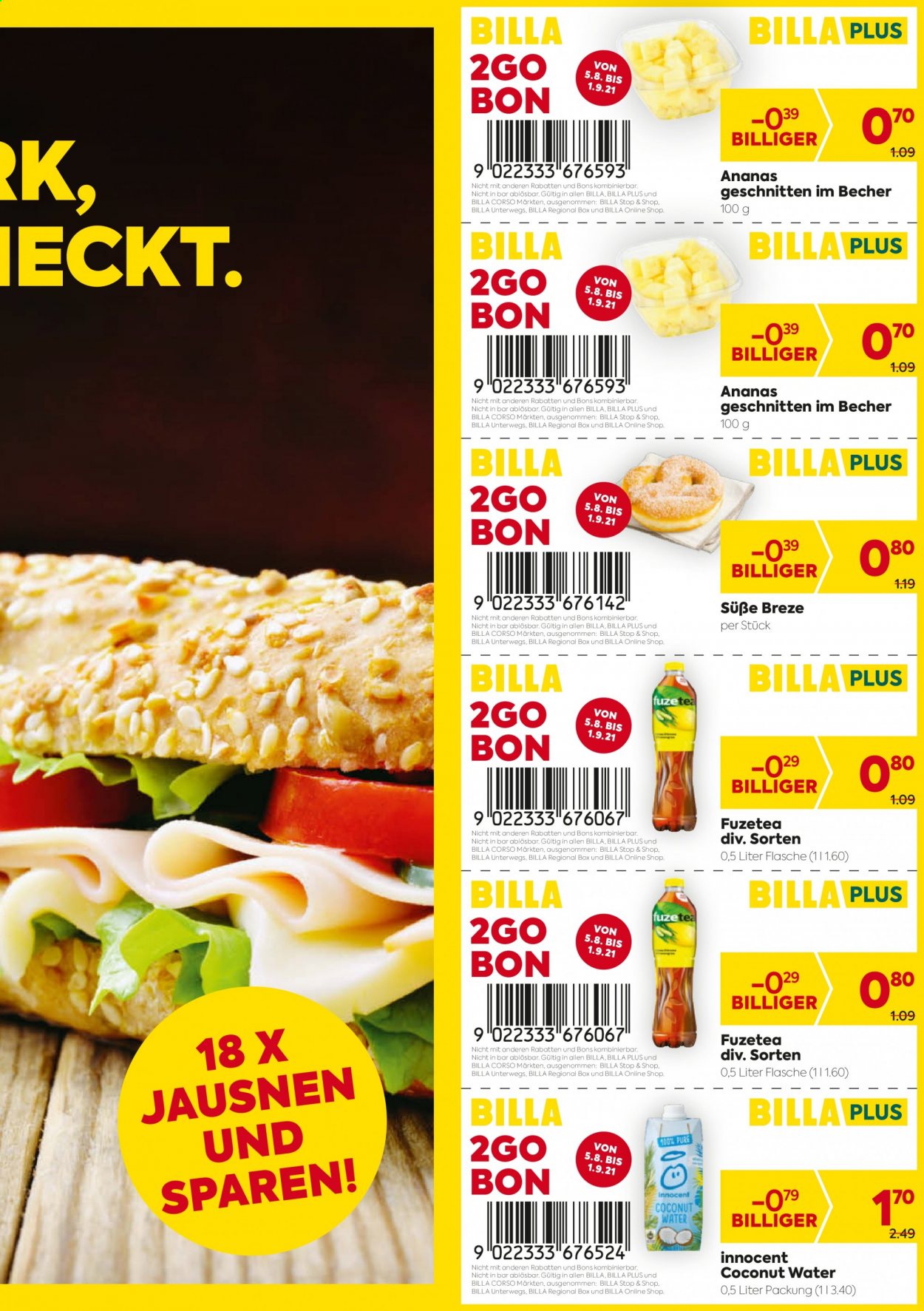 Angebote Billa - 5.8.2021 - 11.8.2021. Seite 21