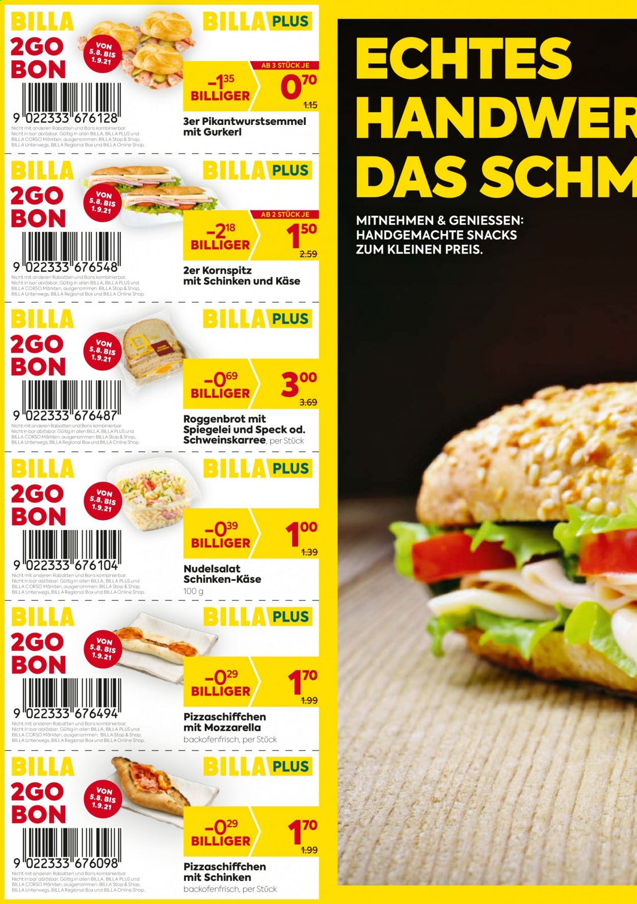 Angebote Billa - 5.8.2021 - 1.9.2021. Seite 2