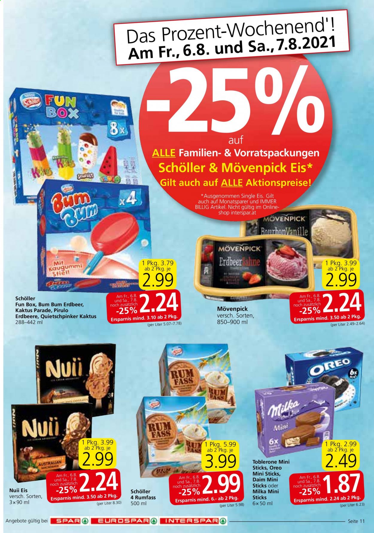 Angebote INTERSPAR - 5.8.2021 - 11.8.2021. Seite 11