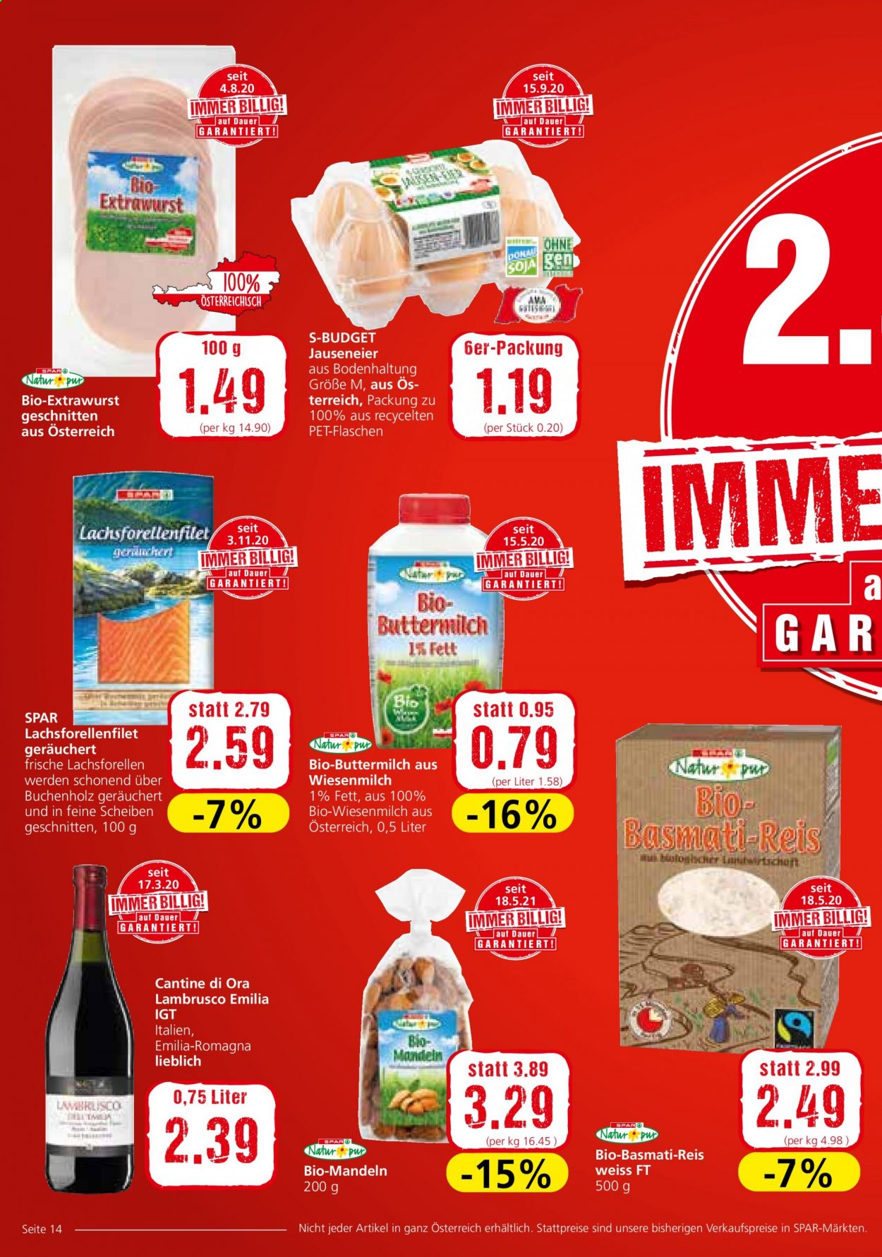 Angebote INTERSPAR - 5.8.2021 - 11.8.2021. Seite 14