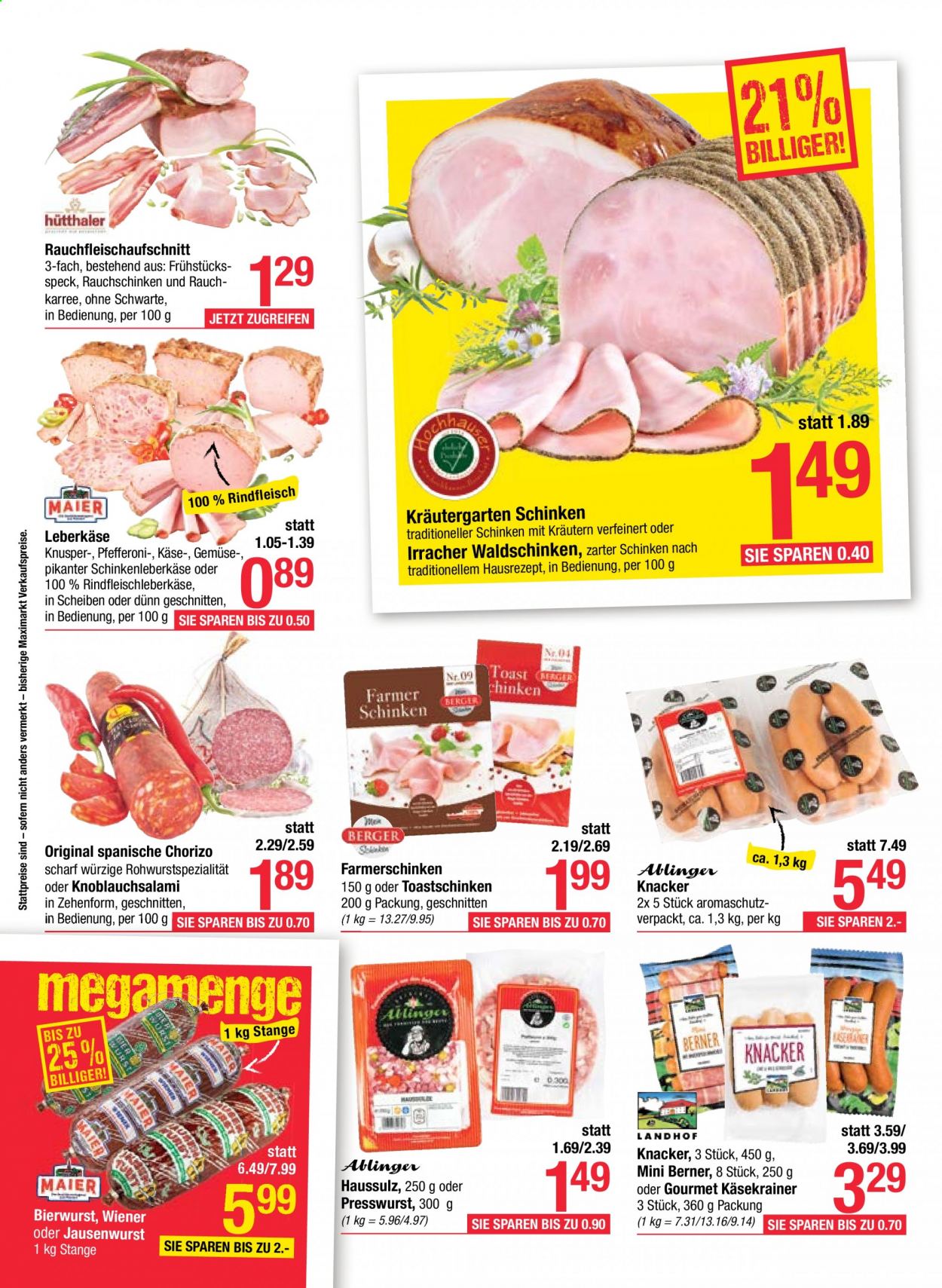 Angebote Maximarkt - 9.8.2021 - 14.8.2021. Seite 10