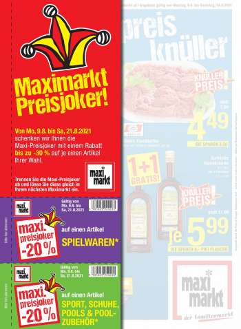 Angebote Maximarkt - 9.8.2021 - 21.8.2021.