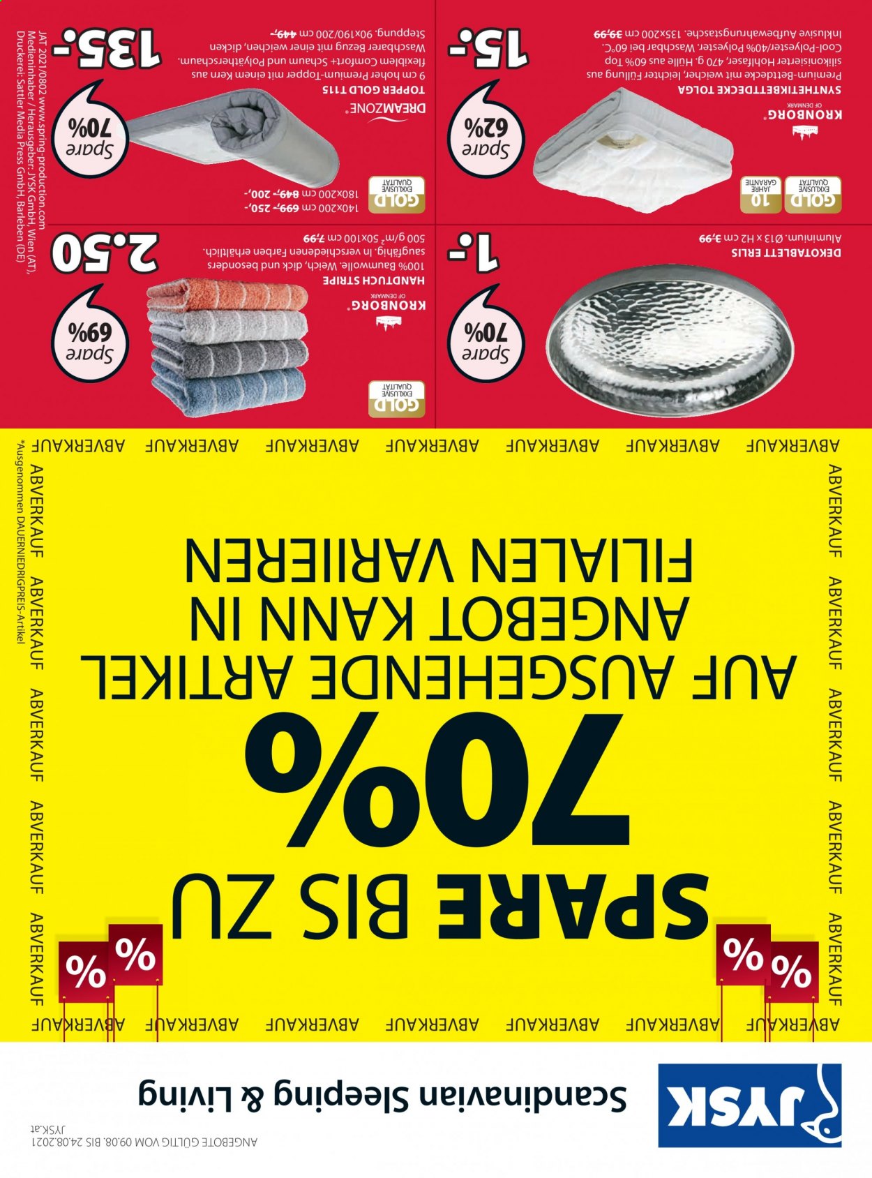 Angebote JYSK - 9.8.2021 - 24.8.2021. Seite 16