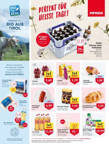 Angebote MPREIS - 9.8.2021 - 22.8.2021.