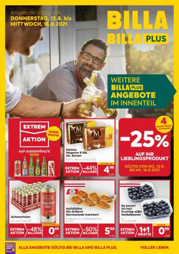 Angebote Billa - 12.8.2021 - 18.8.2021.