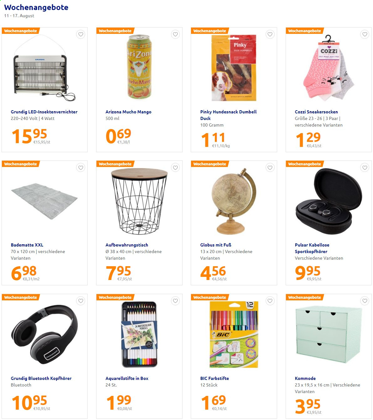 Angebote Action - 11.8.2021 - 17.8.2021. Seite 1