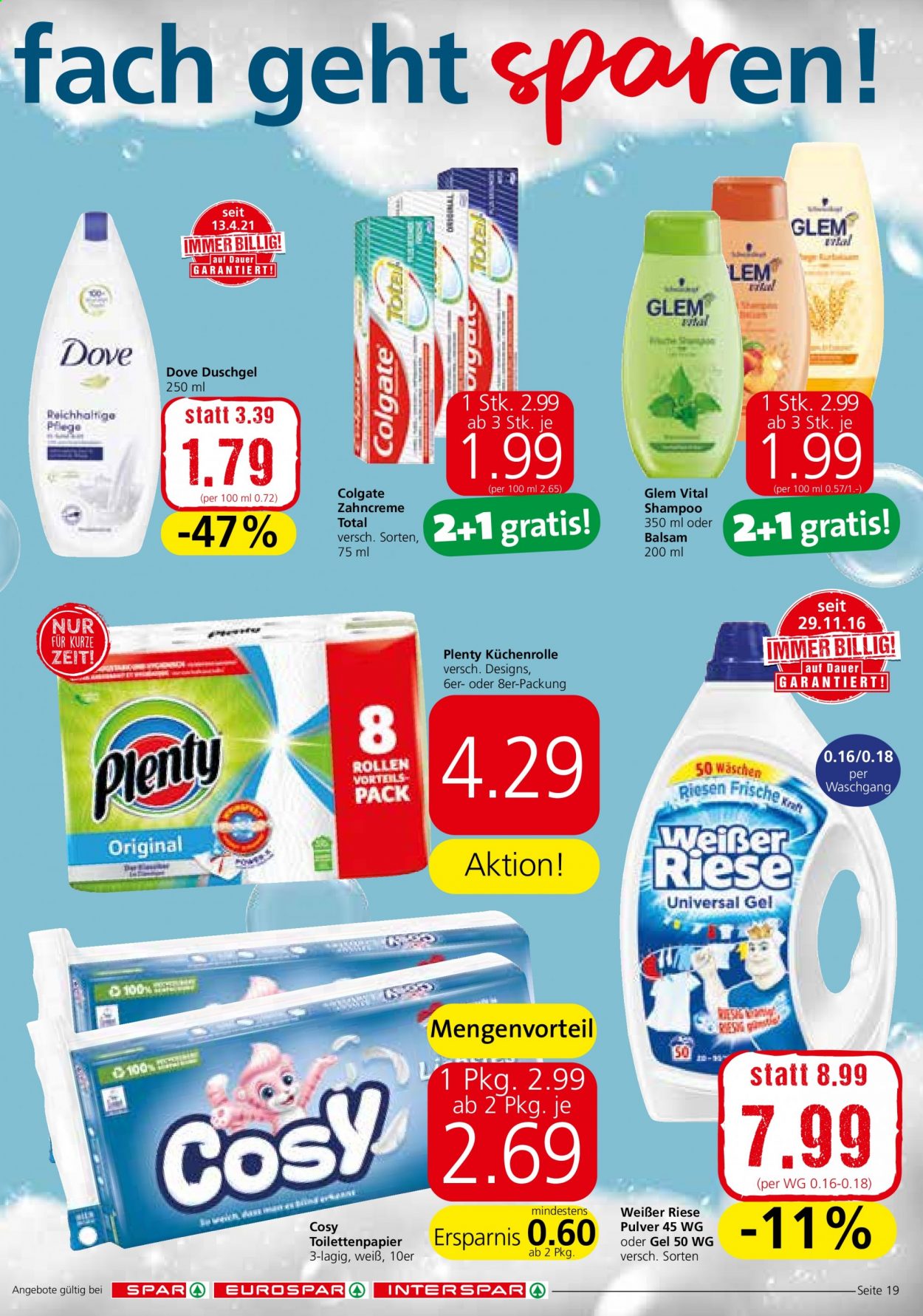 Angebote INTERSPAR - 12.8.2021 - 25.8.2021. Seite 19
