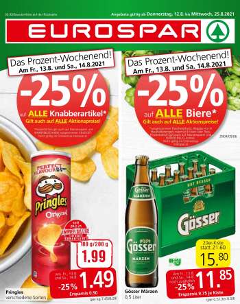 Angebote EUROSPAR - 12.8.2021 - 25.8.2021.